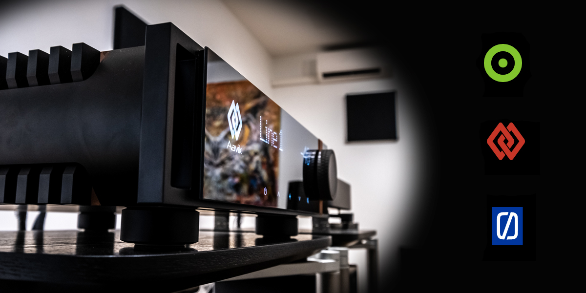 Audio Group Denmark system photographed for the HiFi Knights factory tour